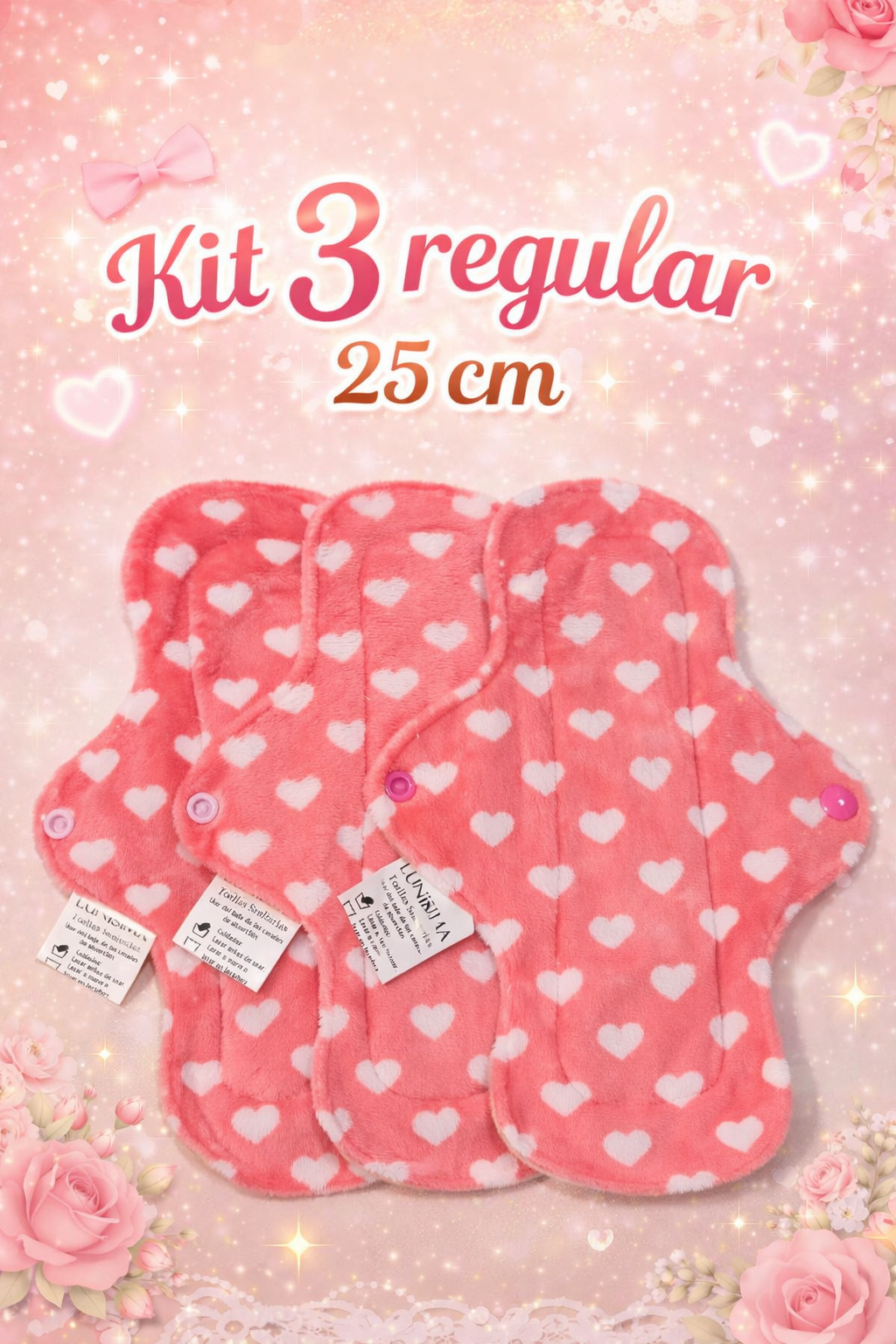 Kit 3 toallas Lunisima 25 cm