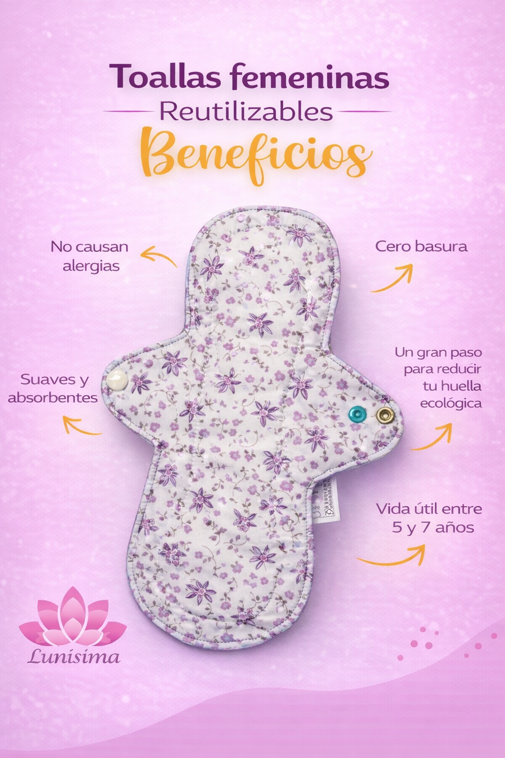 kit 3 toallas extralargas Lunisima de 34 cm