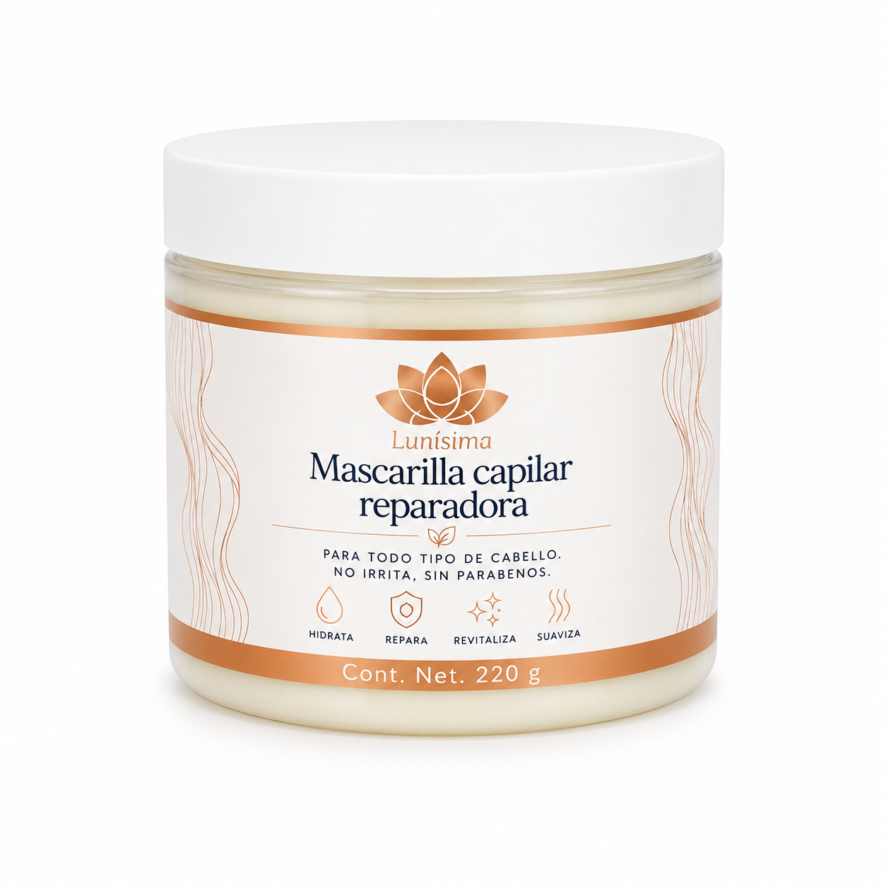 Mascarilla capilar reparadora Premium Lunisima