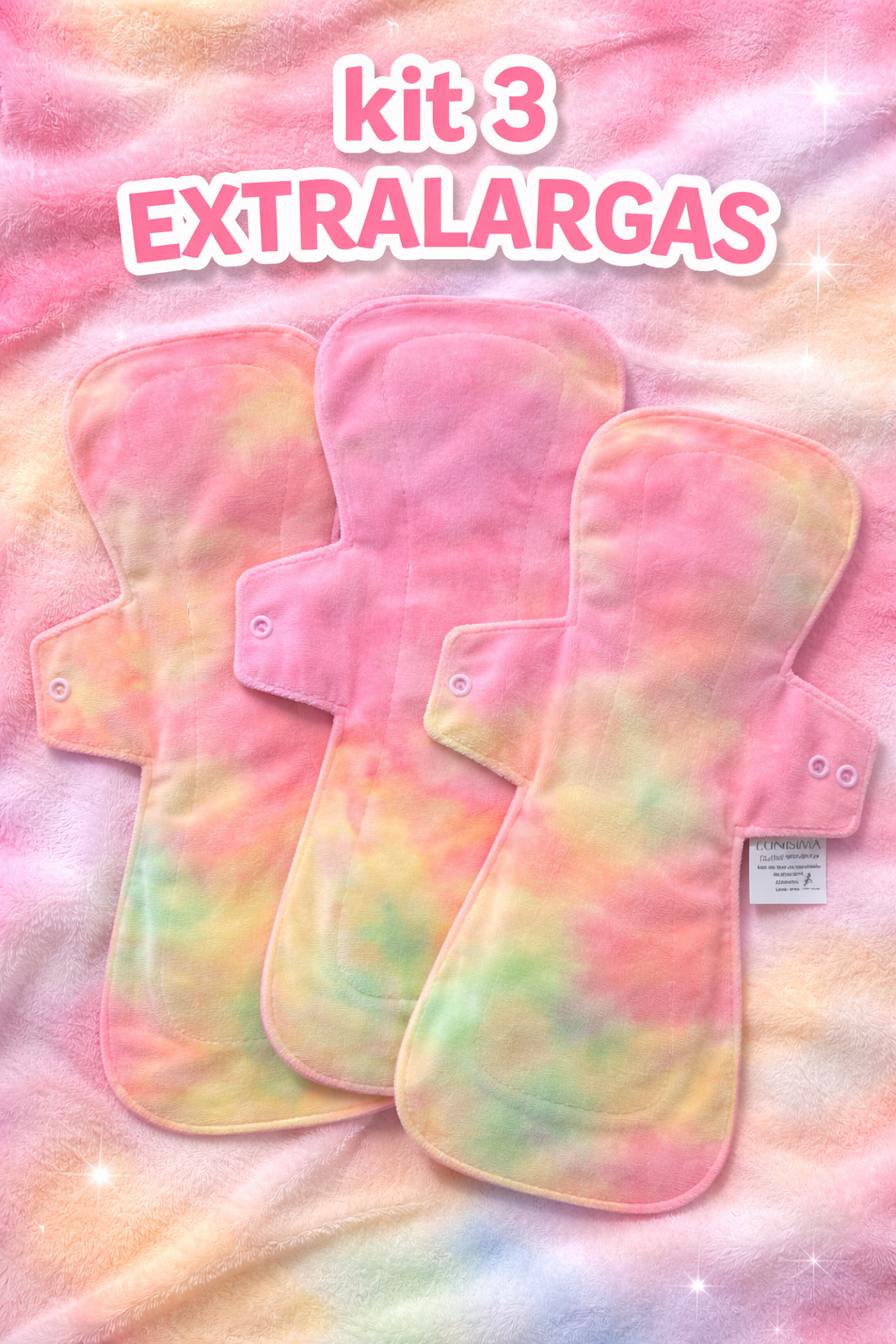 kit 3 toallas extralargas Lunisima de 34 cm