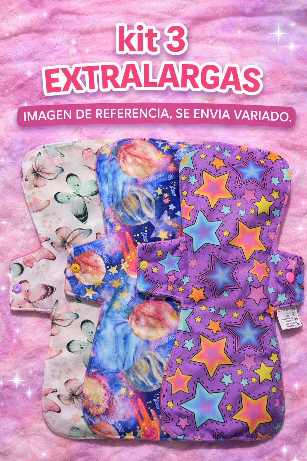 kit 3 toallas extralargas Lunisima de 34 cm