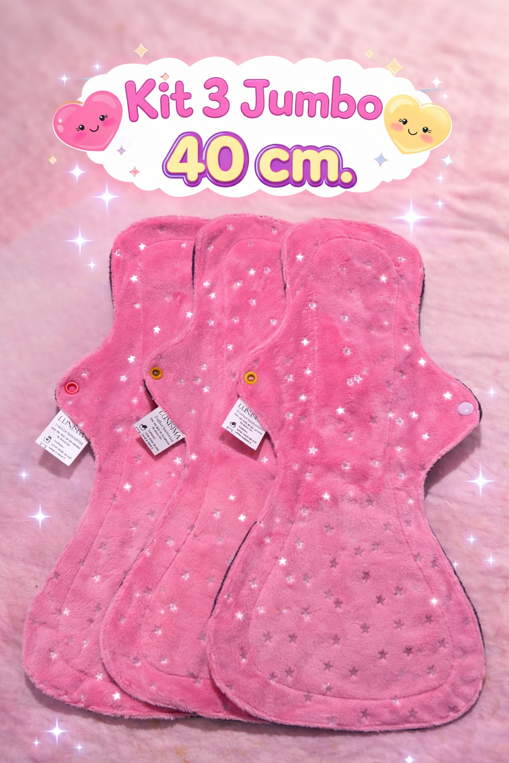 Kit 3 toallas Lunisima Jumbo 40 cm