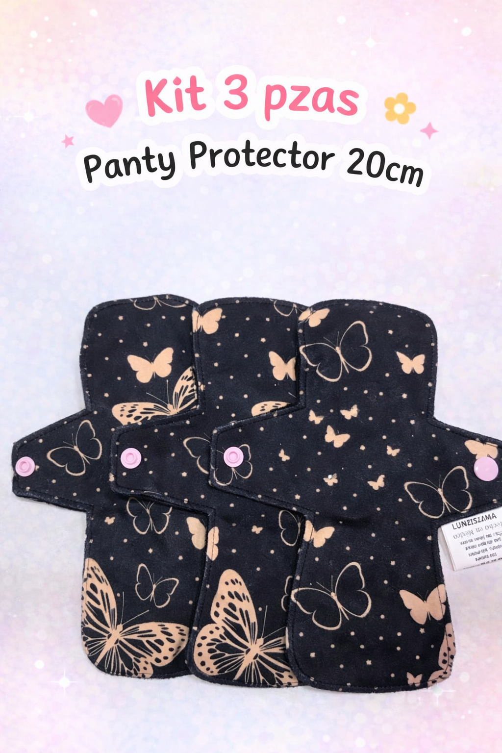 Kit 3 panty protector Lunisima 20 cm cuadrado