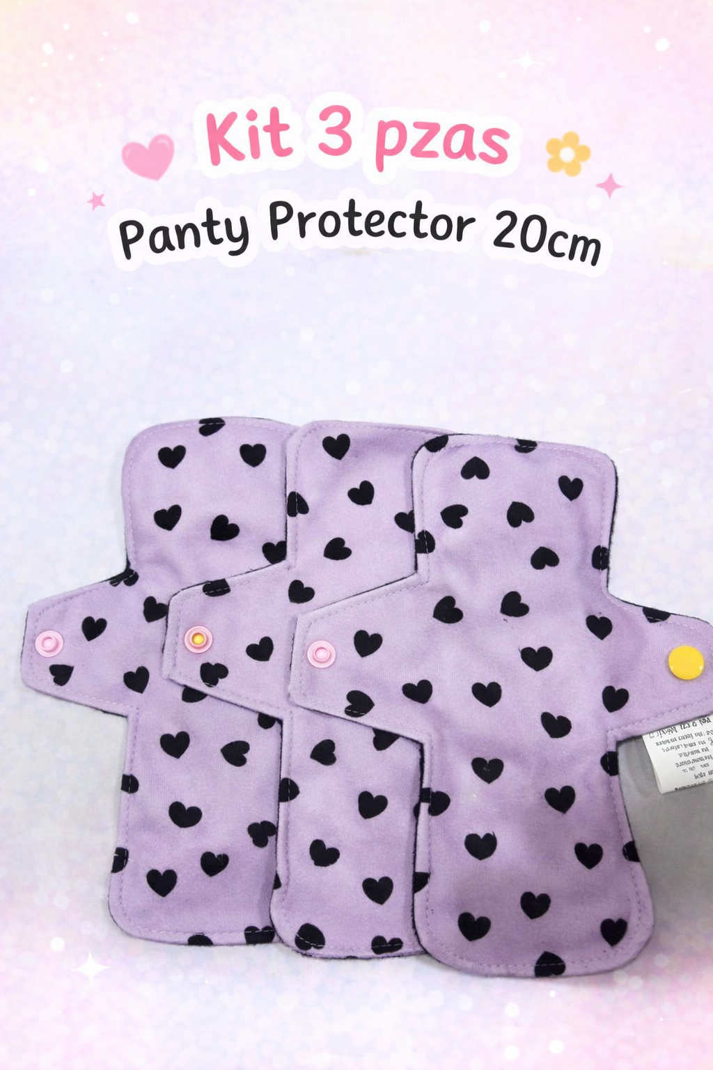 Kit 3 panty protector Lunisima 20 cm cuadrado
