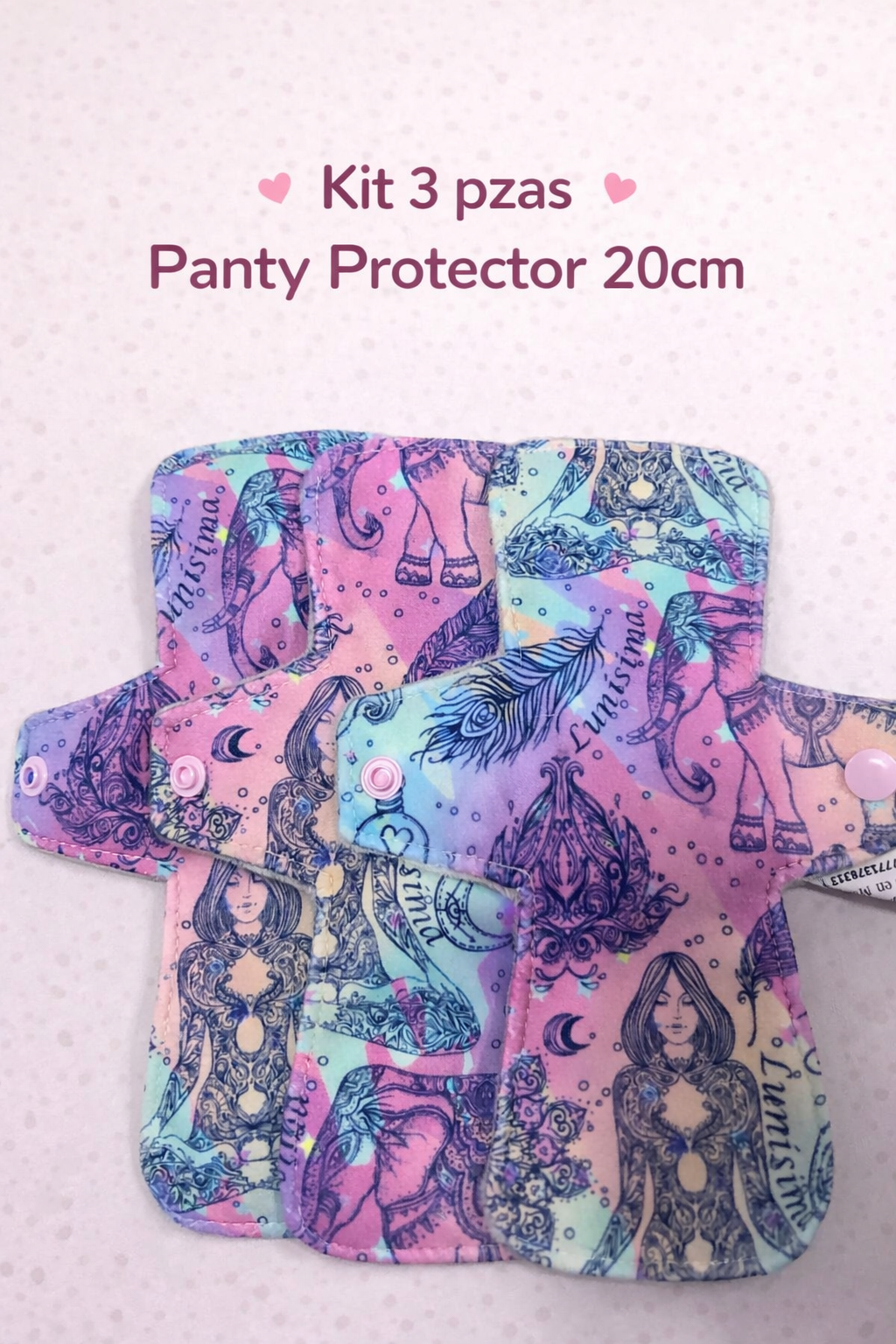 Kit 3 panty protector Lunisima 20 cm cuadrado