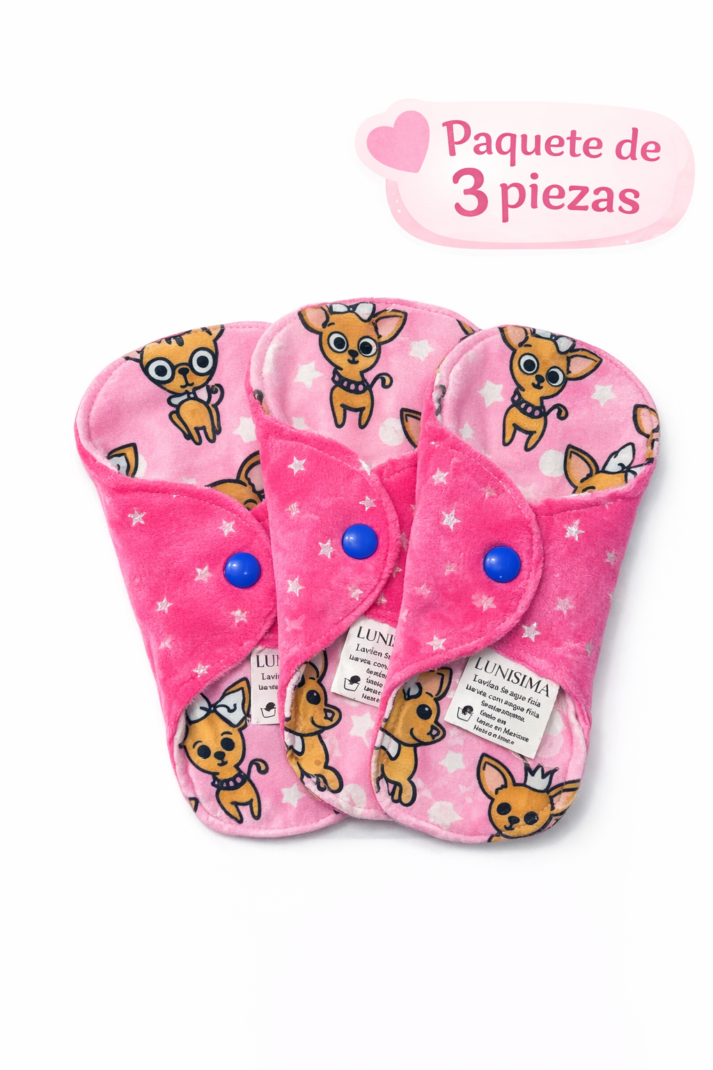 Kit 3 panty protector Lunisima 20 cm redondo