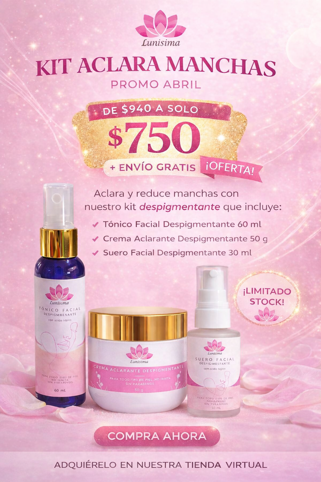 KIT ACLARADOR DE MANCHAS