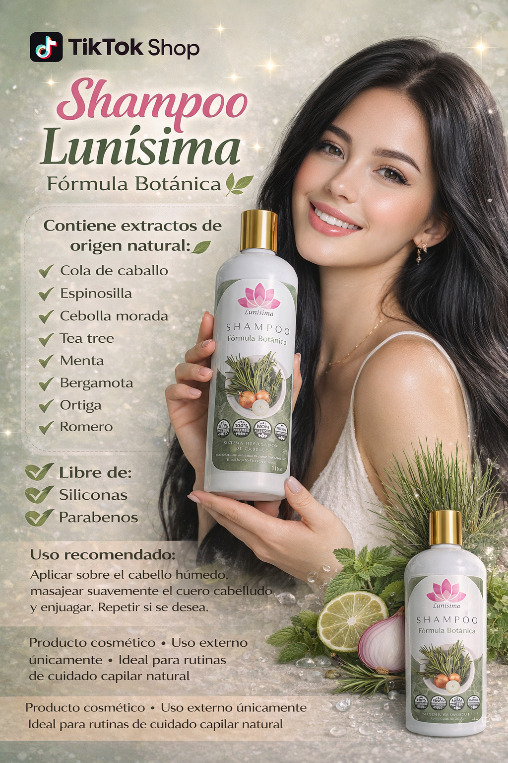 Shampoo Anticaída acelerador del crecimiento 1 LITRO