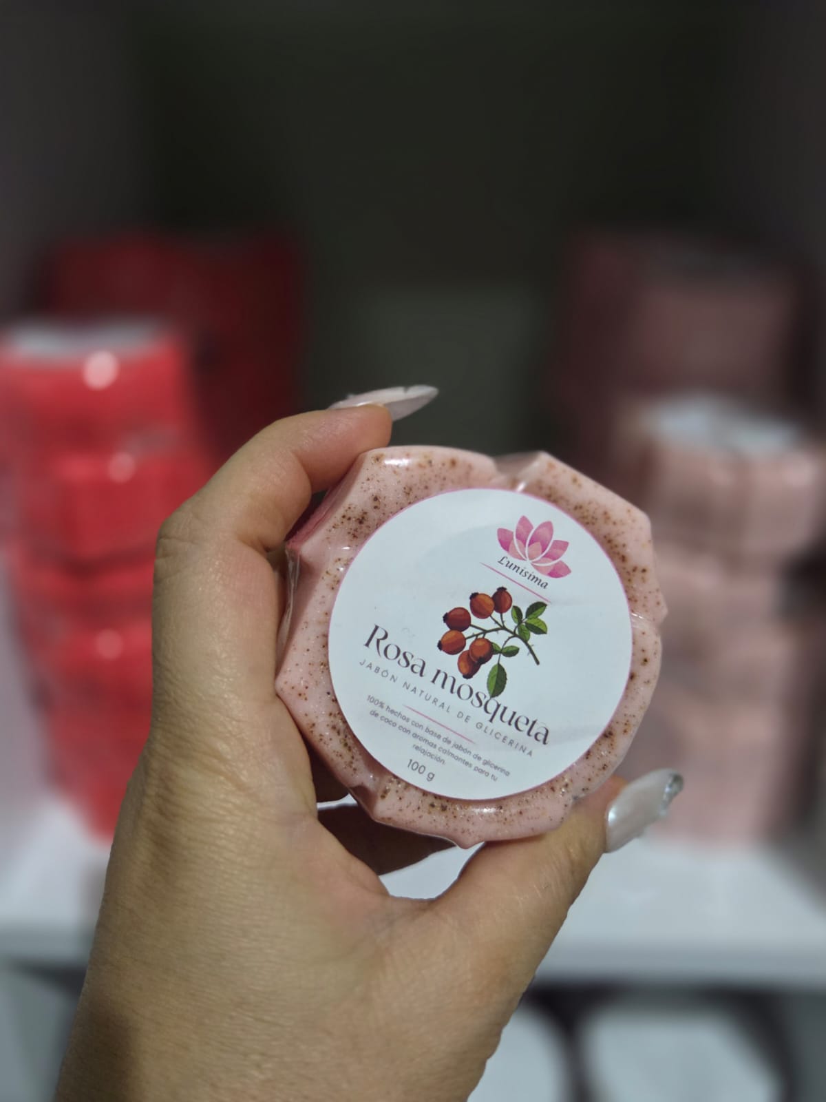 Jabon artesanal de Glicerina Lunisima 100 gr