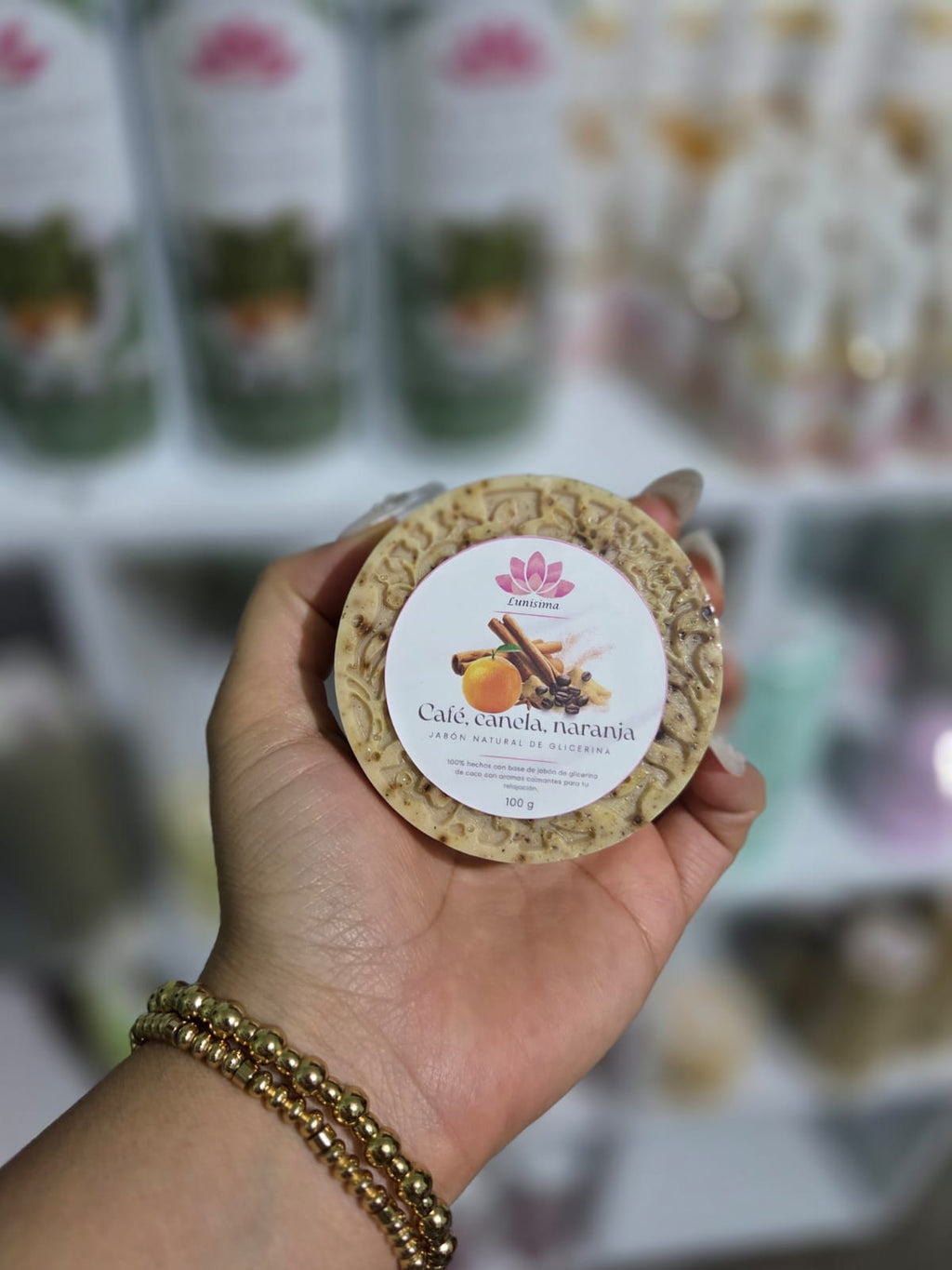 Jabon artesanal de Glicerina Lunisima 100 gr